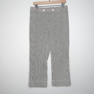 Jones New York‎ Sport Womens Dress Pants Size 10 Beige Pin Stripe Stretch Office